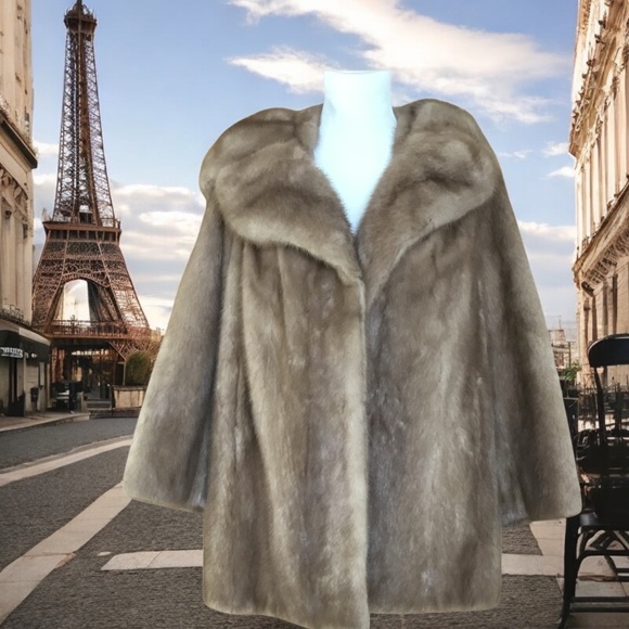 Vintage 80’s Autumn Haze Mink Fur Coat - Picture 1 of 16